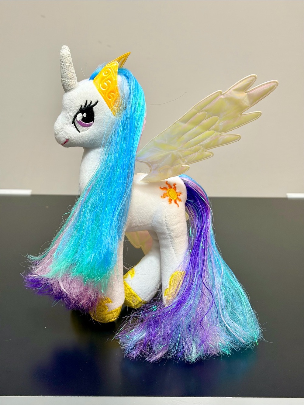Ty Sparkle Princess Celestia (2016) G4 9” Plush Toy -My Little Pony Collection
